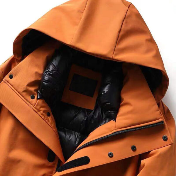 The best mens hard shell 3 layer ski jacket with hoodie and power skirt for winter wear - Image 8