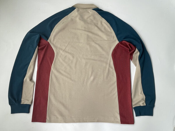 Men's breathable cotton mesh Polo long sleeve T-shirt - Image 5
