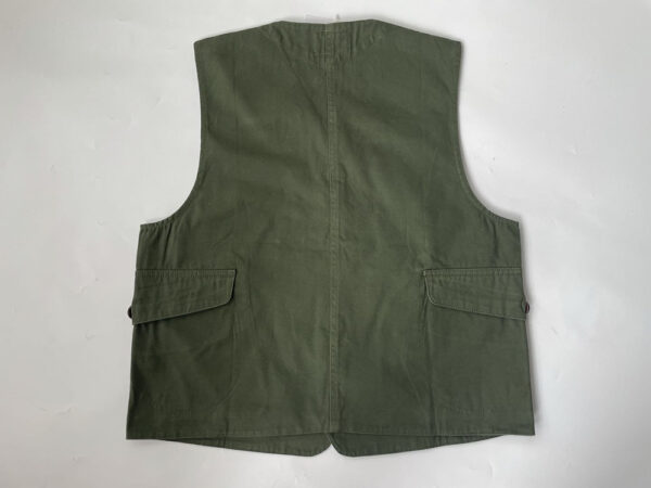 Unisex Multi Pocket simple Vintage Canvas Vest - Image 4