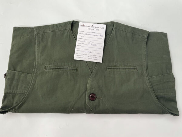 Unisex Multi Pocket simple Vintage Canvas Vest - Image 5