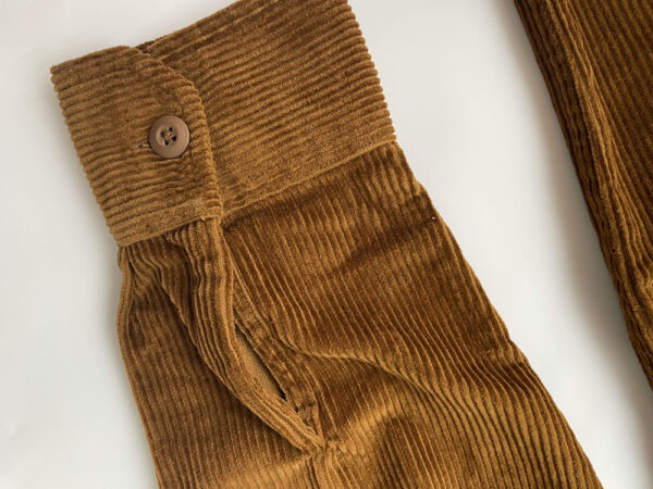 Men's wholesale classic fit Organic Cotton Corduroy long sleeve T-shirt - Image 2