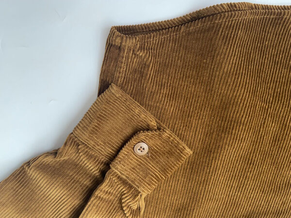 Men's wholesale classic fit Organic Cotton Corduroy long sleeve T-shirt - Image 3