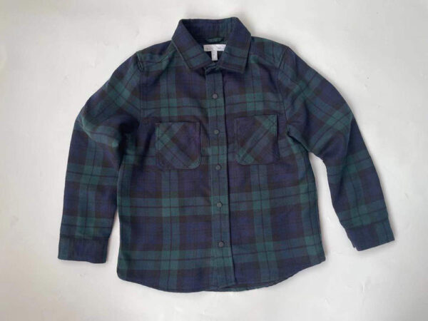 Boy's long sleeve button-up regular fit flannel shirt - Image 3