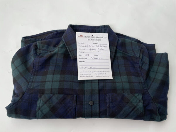 Boy's long sleeve button-up regular fit flannel shirt - Image 5