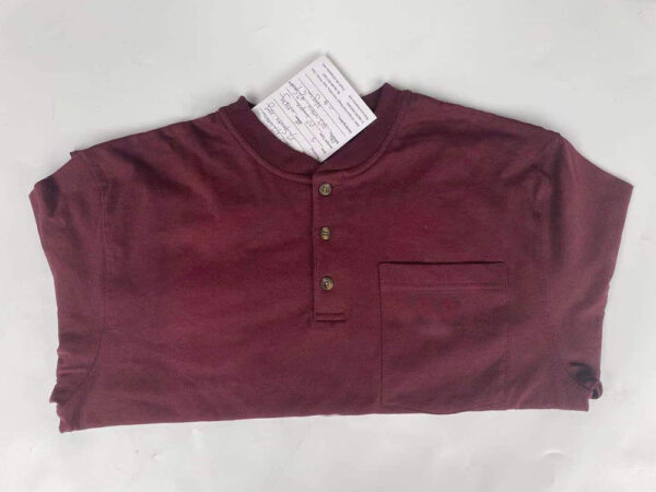Men’s mixed wool loose fit long sleeve pocket T-shirt - Image 4