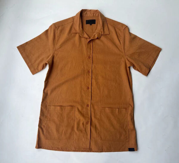 Men's Cotton Linen Casual Standard Fit Short Sleeve Basic Summer Beach  Shirts - Image 3
