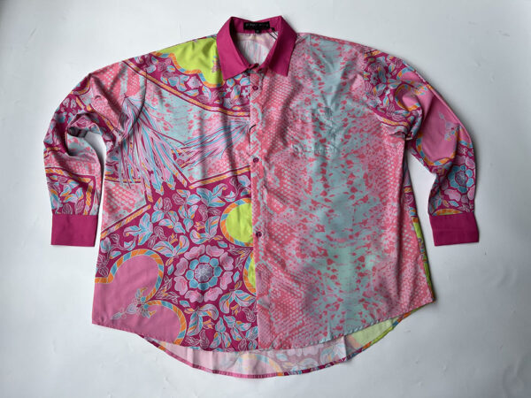 Unisex organic cotton comfortable relaxed loose fit blouse shirt - Image 8