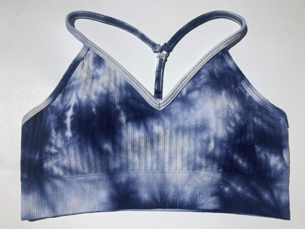 Women's Jacquard Wearing Workout Sleeveless Seamless Crop Top Yoga Gym Sport Shirts - Image 3