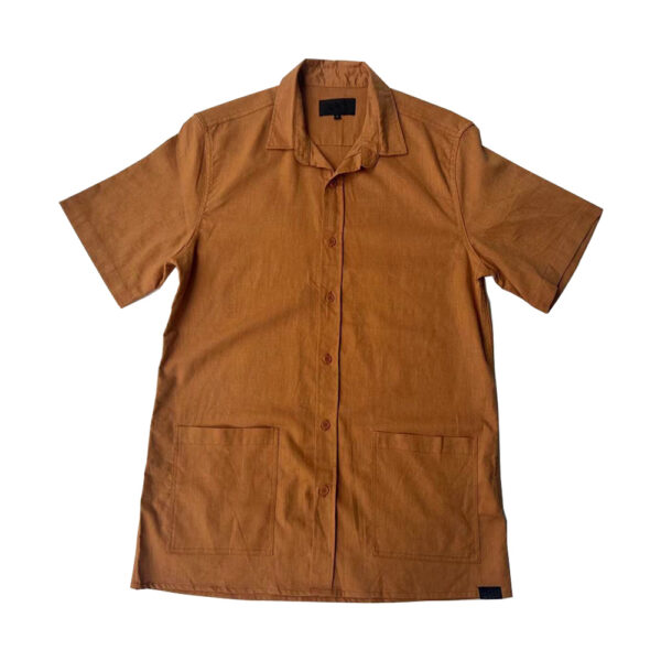 Men's Cotton Linen Casual Standard Fit Short Sleeve Basic Summer Beach  Shirts - Image 4