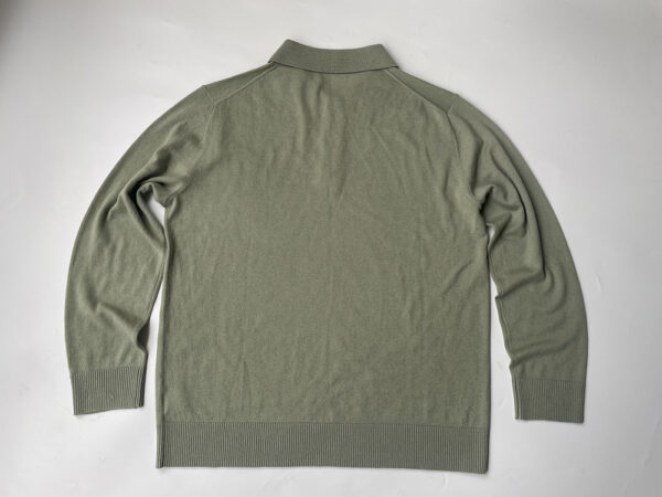 Men's 100% pure cashmere wool  polo callor casual knitted sweater pullover - Image 8