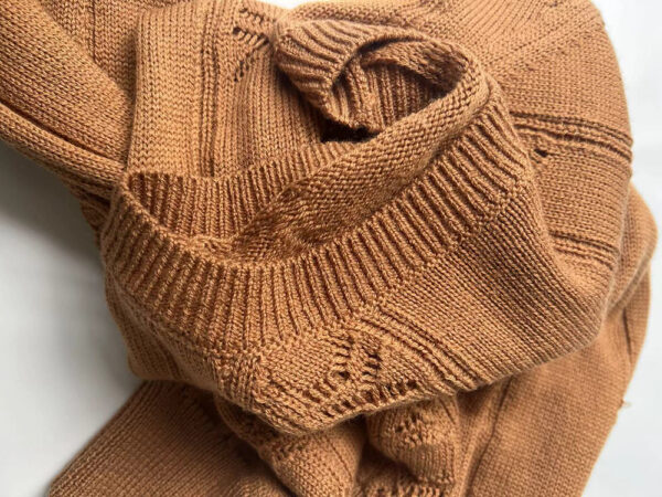 Women's wholesale urban fashion  Knitwear loose oversize long sleeve crewneck pullover sweater - Image 5