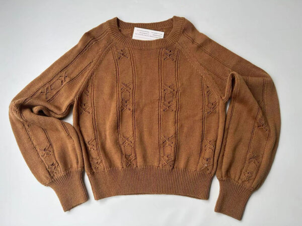 Women's wholesale urban fashion  Knitwear loose oversize long sleeve crewneck pullover sweater - Image 7