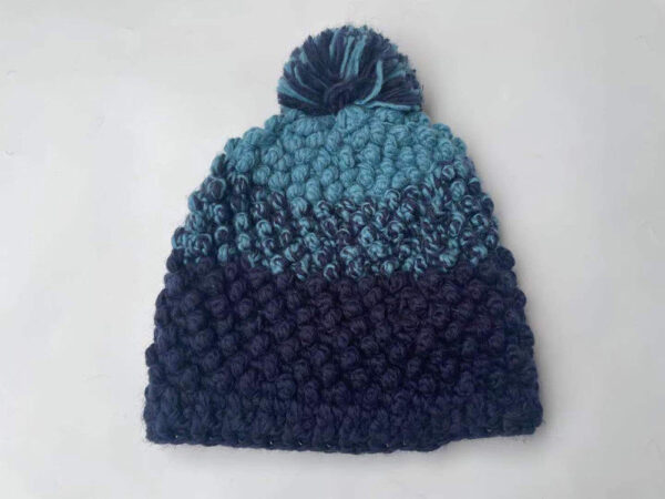 Wholesale wool blending knitted beanie hat - Image 6