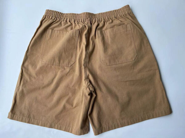 Mens Urban Casual Cotton Canvas Short with Elastic Waist Summer Beach Shorts - Image 5
