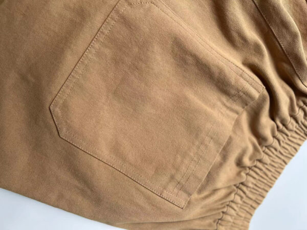 Mens Urban Casual Cotton Canvas Short with Elastic Waist Summer Beach Shorts - Image 2