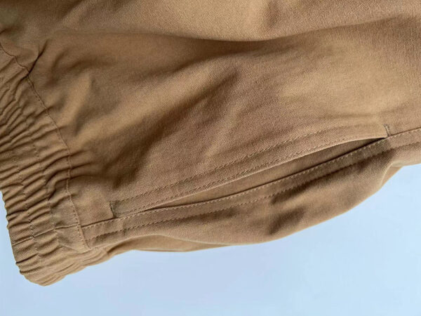 Mens Urban Casual Cotton Canvas Short with Elastic Waist Summer Beach Shorts - Image 3