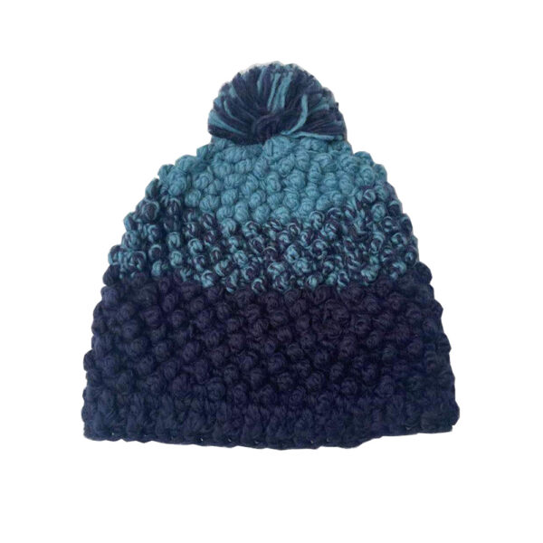 Wholesale wool blending knitted beanie hat