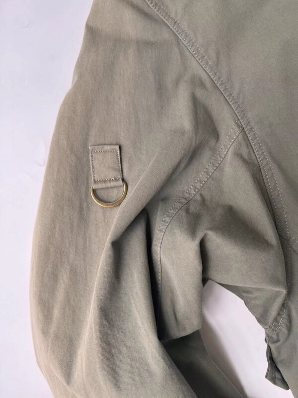 Women's wholesale custom army Green Anorak Jacket  Military Parka Coat - Image 5
