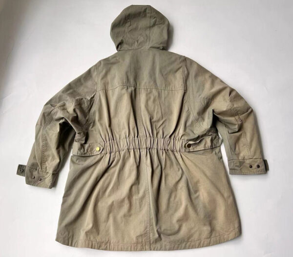 Women's wholesale custom army Green Anorak Jacket  Military Parka Coat - Image 10
