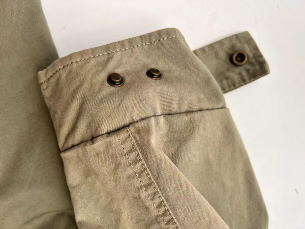 Women's wholesale custom army Green Anorak Jacket  Military Parka Coat - Image 8