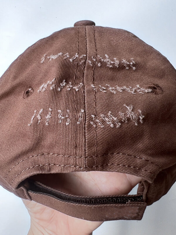 Wholesales Washable Organic Cotton Baseball Cap Adjustable Strap back Hat - Image 3