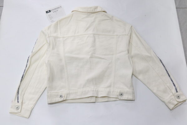2024 wholesale women's denim jacket pure white - Image 3