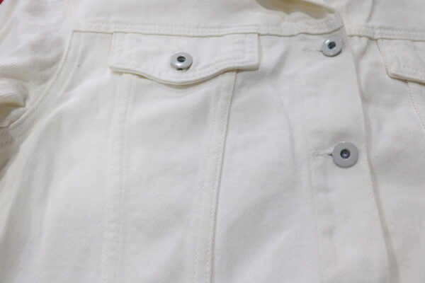2024 wholesale women's denim jacket pure white - Image 5