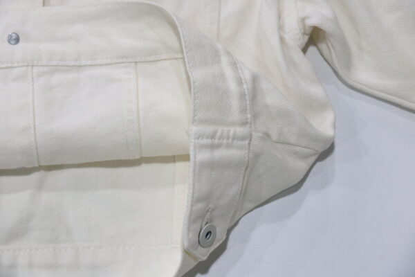 2024 wholesale women's denim jacket pure white - Image 6