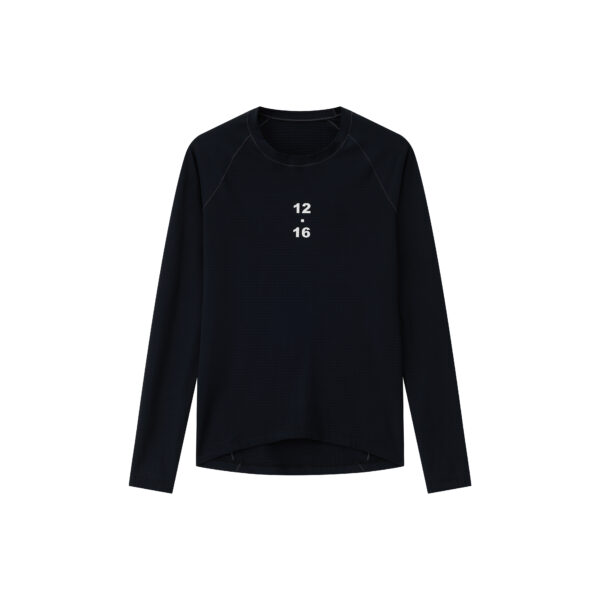 Men's round neck sports quick-drying fitness long-sleeved T-shirt - Image 2