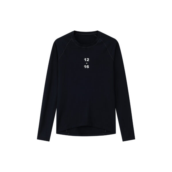 Men's round neck sports quick-drying fitness long-sleeved T-shirt